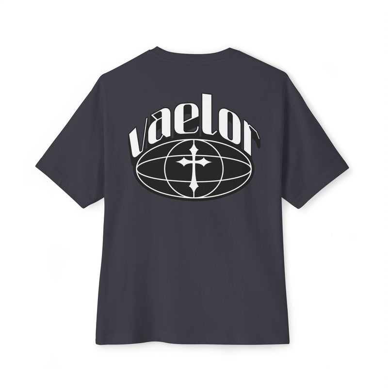 Vaelor Cross logo T-Shirt — Oversized Boxy Graphic T-Shirt