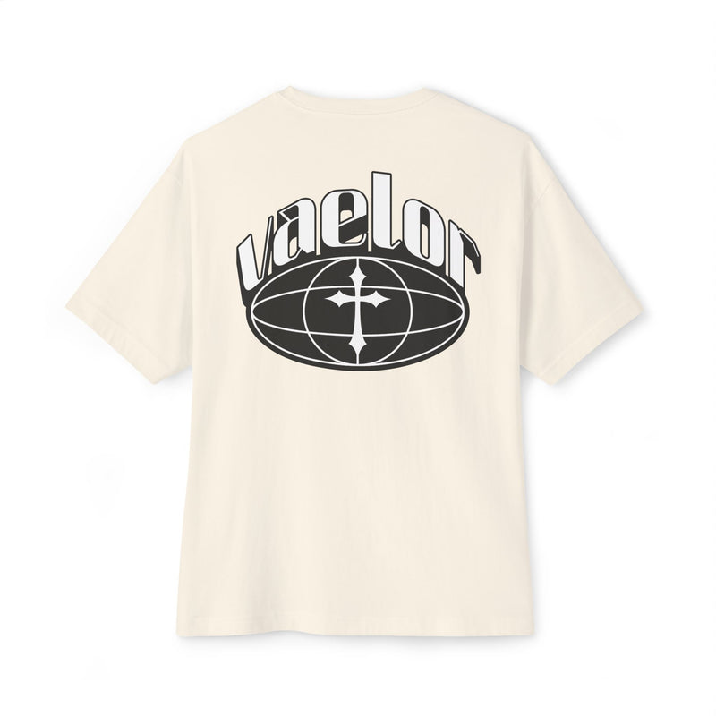 Vaelor Cross logo T-Shirt — Oversized Boxy Graphic T-Shirt