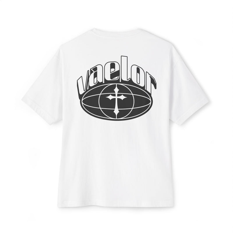 Vaelor Cross logo T-Shirt — Oversized Boxy Graphic T-Shirt