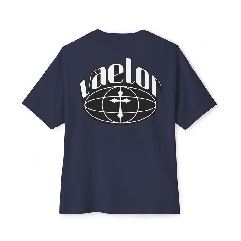 Vaelor Cross logo T-Shirt — Oversized Boxy Graphic T-Shirt