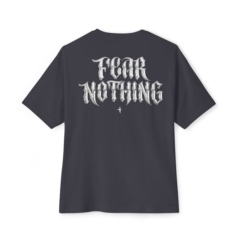 Fear Nothing Boxy Tee — Graphic Oversized T-Shirt